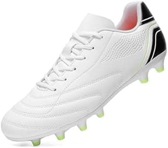 HaloTeam Soccer Shoes Mens Cleats Outdoor Professional Training Turf Football Boots Breathable Athletic Sneaker for AG/FG 6.5 US-11 US