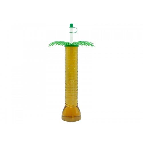 PALM TREE Slush Yard Cups 11OZ x 40 cups with lid and straw