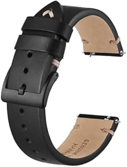 BISONSTRAP Distressed Leather Watch Strap, Watch Strap for Men, Quick Release Spring Bars, Strap Width 18 mm, 20 mm, 22 mm, 24mm, Leather, No gemstone