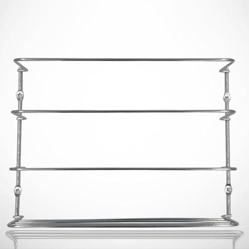 Evelots Kitchen Wrap Organizer - 4 Pack - Hold up to 4 Plastic, Foil, Paper, Wax - Cabinet Door, Wall Rack Basket - Sandwich, Freezer, Food Bag Storage - Laundry Supplies - Plastic Coated Metal