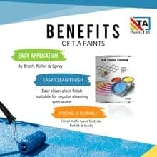 T A Paints Ltd Two Pack Epoxy Resin Garage Floor Paint 3 In 1 Primer Sealer Protect Heavy Duty 2k Industrial Factory Floor Coating for Concrete Stone Brick (5L BS 18 B 25 Grey)