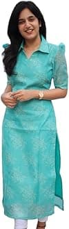 Sun Fashion And LifestyleWomen's Straight Printed Kurti with Crepe Lining