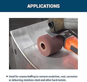 Benchmark Abrasives Buffing Compound for Polishing Removing Scratches Edge Finishing Cleaning for Non-Ferrous Metals Plastics Synthetic Materials, 1 Pound Bar (Blue Plastic)