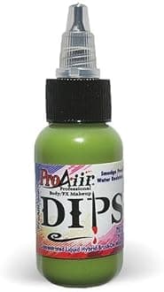 ProAiir Face and Body Painting Makeup - Brush on DIPS 1oz (30ml) Lime