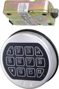 Kaba Mas LA GARD II Basic Electronic Combination Lock (Satin Chrome) by Kaba Mas