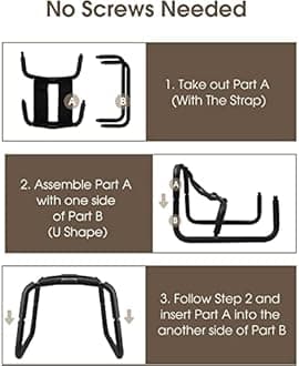 Folding Adjustable Position Assist Chair Portable Couples Mount Stool Elastic Furniture for Bedroom Bathroom Bear Weight up to 350 pounds Q-7