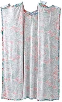 Silverts Open-Back Hospital Gowns for Women – Comfortable, Easy Dressing for Seniors & Patients - Milk Silk Lace 2/3 Sleeve