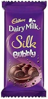Cadbury Dairy Milk Silk Bubbly Chocolate Bar, 50g - (Pack of 6)