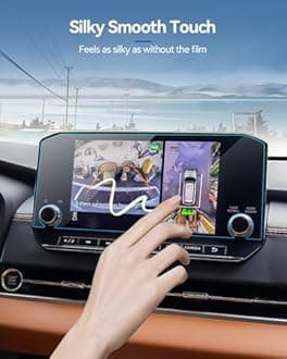 2PCS Car Screen Protector for 2022 2023 2024 Mitsubishi Outlander SE, Black Edition, SEL and SEL Black Edition Accessories Navigation Nano Screen Protector Cover HD Clear 9''