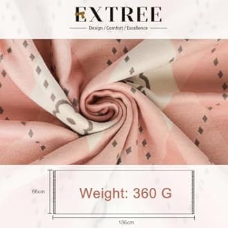 EXTREE Scarfs for Women Pashmina Silky Shawl Wrap for Evening Dressing Blanket Open Front Poncho Cape