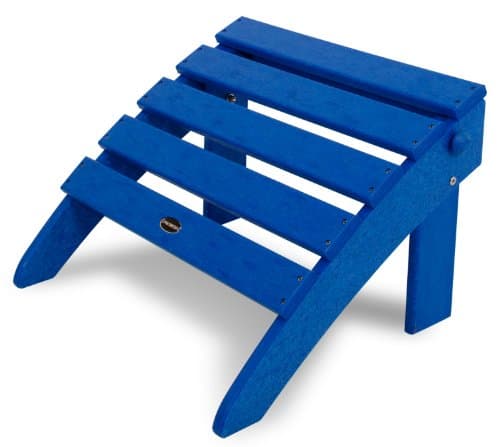 POLYWOOD OT53PB Classic Folding Ottoman, Pacific Blue