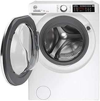 Hoover H-WASH&DRY 500 Freestanding Washer Dryer, 9 Kg Wash + 6 Kg Dry, 1400 RPM, Combined Cycle Class D, Wi-Fi & Bluetooth, Auto Care & Hygiene Cycle, White, 60x58x85 cm - HD 496AMC/1-80