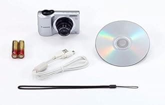 Canon PowerShot A810 16.0 MP Digital Camera with 5X Digital Image Stabilized Zoom 28mm Wide-Angle Lens with 720p HD Video Recording Silver (Renewed)