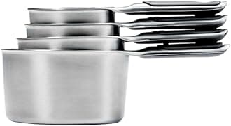 OXO Good Grips Measuring Cups with Magnetic Snaps, Stainless Steel