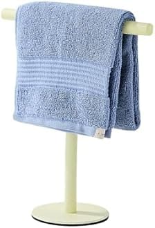 Yellow Bathroom Hand Towel Holder Stand，T-Shape Hand Towel Holder Stand SUS304 Stainless Steel for Bathroom，Kitchen or Vanity Countertop