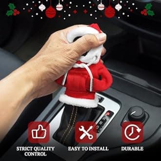 Hoodie Car Gear Shift Cover, Christmas Car Decor Gear Shift Knob Cover for Manual/Automatic Shift Knob, Car Interior Accessories Universal Fit Hoodie Gear Shift Cover