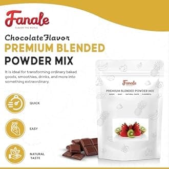 Fanale Premium Chocolate Bubble Tea Flavoring Powder | Perfect for Baking, Smoothies, Desserts and Drinks | Instant Flavoring Powder for Boba Milk Tea- 2.2 Pounds (Pack of 20).