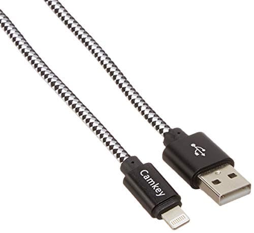 iPhone Charger, Camkey 4Pack [3.3FT 6.6FT 6.6FT 10FT ] lightning cable Nylon Braid Cord to USB Syncing iPhone Charger and Charging Cable,for iPhone 8/8 Plus /7/7 (black)