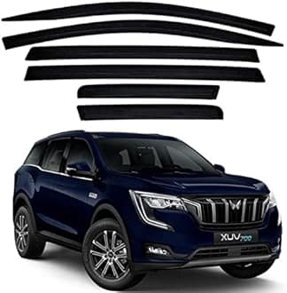 ROYALTECH Premium Non-Breakable Car Window Door Visor/Rain Guard/Wind Deflector Compatible for (XUV 700)