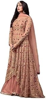 Ready to Wear Indian Pakistani Style Embroidered Koti Salwar Kameez Salwar Suit for Women
