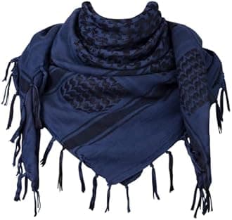 Aonal Military Shemagh Tactical Desert Scarf, 100% Cotton Keffiyeh Neck Head Scarf Wrap for Men Women