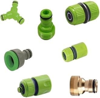 Universal Garden Watering Hose Pipe Tap Connector Hozelock Adaptor Fitting Attachment for Quick Repair (Tap connector)