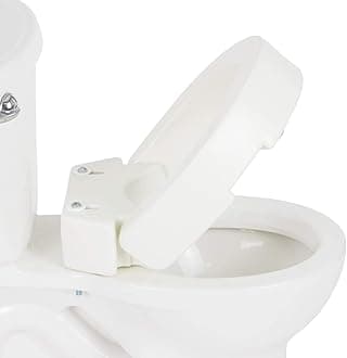 Vive Raised Toilet Seat (Elongated, Adds 3.5 Inches) - Elevated Toilet Seat Riser & Extender for Seniors & Handicap - High Rise Toilet Extension for Elderly - Portable Commode Toilet Booster for Adult
