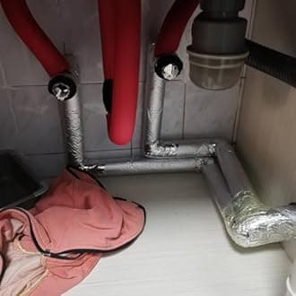 Pipe Insulation Lagging Antifreeze Foam Tube 4/5" Thickness Aluminum Foil Pipe Cover ID 3/5"-13-7/8" Solar Water Pipe Protection Cover for Air Conditioning Cold and Hot Pipe(165.0 mm x 20 mm x 95 cm)