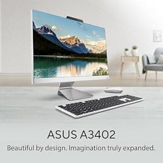 ASUS A3402, 23.8" FHD, 13th Gen, Intel Core i5-1335U, All-in-One PC (16GB RAM/1TB SSD/Windows 11/Office 2021/White/5.4 Kg),with Wireless White Keyboard & Mouse, 3 Years Warranty, A3402WVA-WPC005WS