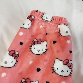 Fpvcqnm Kawaii Halloween Pajamas Pants Halloween Cat Pajamas Flannel Sleep Pajama Pants Cartoon Anime Pajama for Women Men