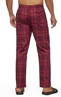 XYXX Men's Super Combed Cotton Checkered Checkmate Pyjamas [Pack of 2] Elasticated Waist, Drawstring | Loungewear for Men