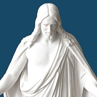 Deseret Book - Christus Statue - Christian Decor - Jesus Statue - Jesus Home Decor - Inspirational Sculpture - Christian Living - 19"