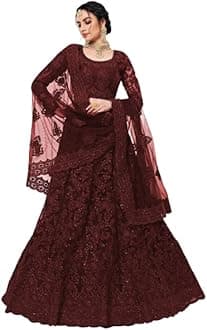 Lovisa FashionWomens Silk Semi-Stitched Lehenga Choli Set