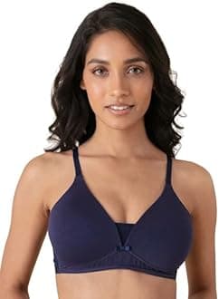 NYKDWomen's Cotton Lightly Padded Wire Free Casual T-Shirt Bra
