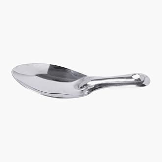 GS Stainless Steel Rice Serving Spoon, Rice Ladle/Chamcha for Serving, Bhatiya Chamcha Set of 1.