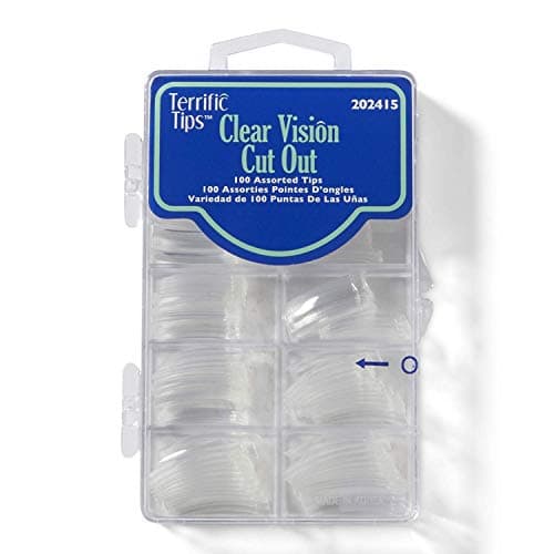 Terrific Tips Clear Cut-Out Nail Tips