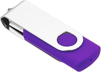 1GB USB Flash Drive 1PCS, EASTBULL USB 2.0 Thumb Drive Swivel USB Stick Memory Stick Metal Thumb Drives (Purple)