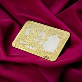 LBV Lakshmi Ganesh 999 Purity Silver coins | 1,5,10 gm BIS Hallmark | With Gangajal in Gift Box for Pooja, Festivals, Corporate, Birthday Gift Items