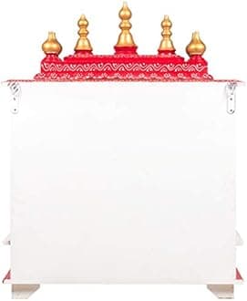 Kamdhenu art and craft Wooden Temple/Home Temple/Pooja Mandir/Pooja Mandap/Temple for Home (D918)