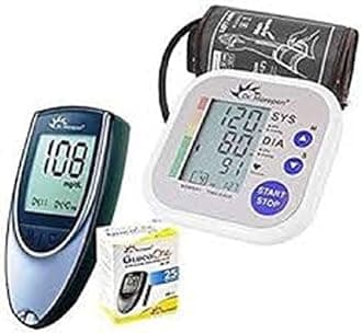 BP02 Blood Pressure Monitor and BG03 Glucose Check Monitor Combo (Black)