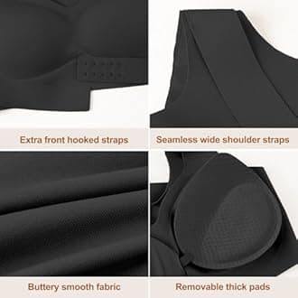 Posture Bra for Women Wireless Push Up Bralette Full Coverage Back Support Brasieres