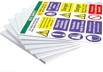 10 RULES FOR WORKPLACE SAFETY SIGN PVC Waterproof metallic matte finishing Safety Signature Board with strong double sided tape for walls removable