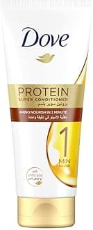 Dove Protein Super Conditioner smooths frizzy, dry hair in just 1 minute! Amino Nourish, hair care for up to 100% smoother hair, 180ml