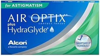 Air Optix Plus Hydraglyde for Astigmatism (Toric) Monthly Reusable Contact Lenses - Pack of 3 (BC 8.7mm, -4.25 Diopters, Cyl -1.75, Axis 90) From Alcon