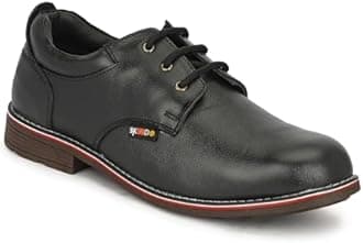 SKEEDO® Formal Premium Safety Shoes for Men's with Industrial Steel Toe Cap | Anti-Slip and Water Resistant | Genuine & TPR Sole | Durable for Construction Work's