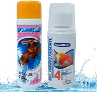 Jainsons Pet Products Aquadene Aquarium Fish Care Special Freshwater and Saltwater Effective Treatment for Fish Tank (100 ML, Anti-Chlorine, GILL, Fungus, Parasite)
