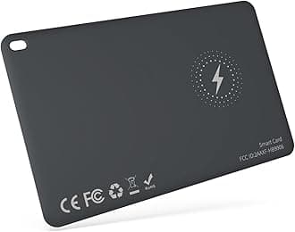 Smart Wallet Tracker Card(Higher Volume), Bluetooth Anti-loss Thin Wallet Finder Card, Rechargeable Long Distance Wallet Locator, Wallet Item Finder(Only IOS, Apple Find My)