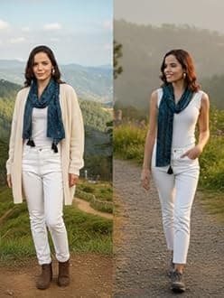 KE KANHA EXPORTS scarf for women stylish | Scarf For Women | face mask | Printed Fancy Tassle Full Face Cover | Head | Hair Face Protection | Sun Protection in summer & Winter | Lightweight