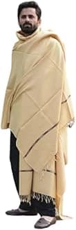 Men's Wool Shawl, Pakistani Afghan Patu, Wrap, Warm Blanket, Handmade Swat Patoo