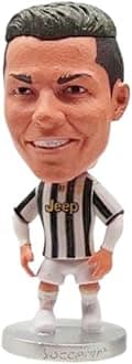 Mayatra's Football Player Figure - Premium Sports Action Figure for Fans, Kids, and Collectors - Detailed Design, Perfect for Display, Gifting (Ronaldo B&W)